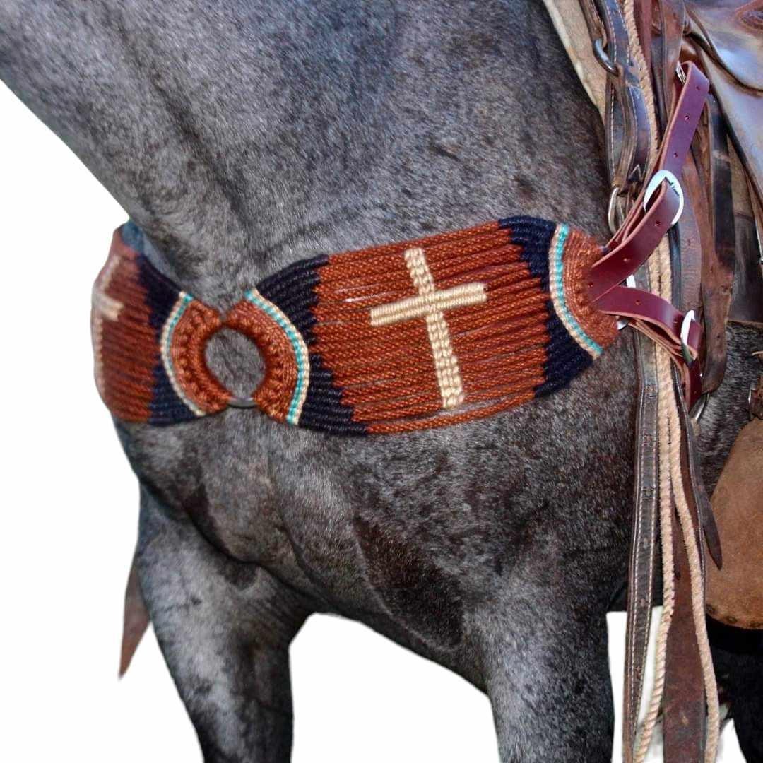 Collier Mammaire Cheval - Style Sud-ouest Multi-brins - Laine Mélangée Collier Mammaire Cheval - Style Sud-ouest Multi-brins - Laine Mélangée